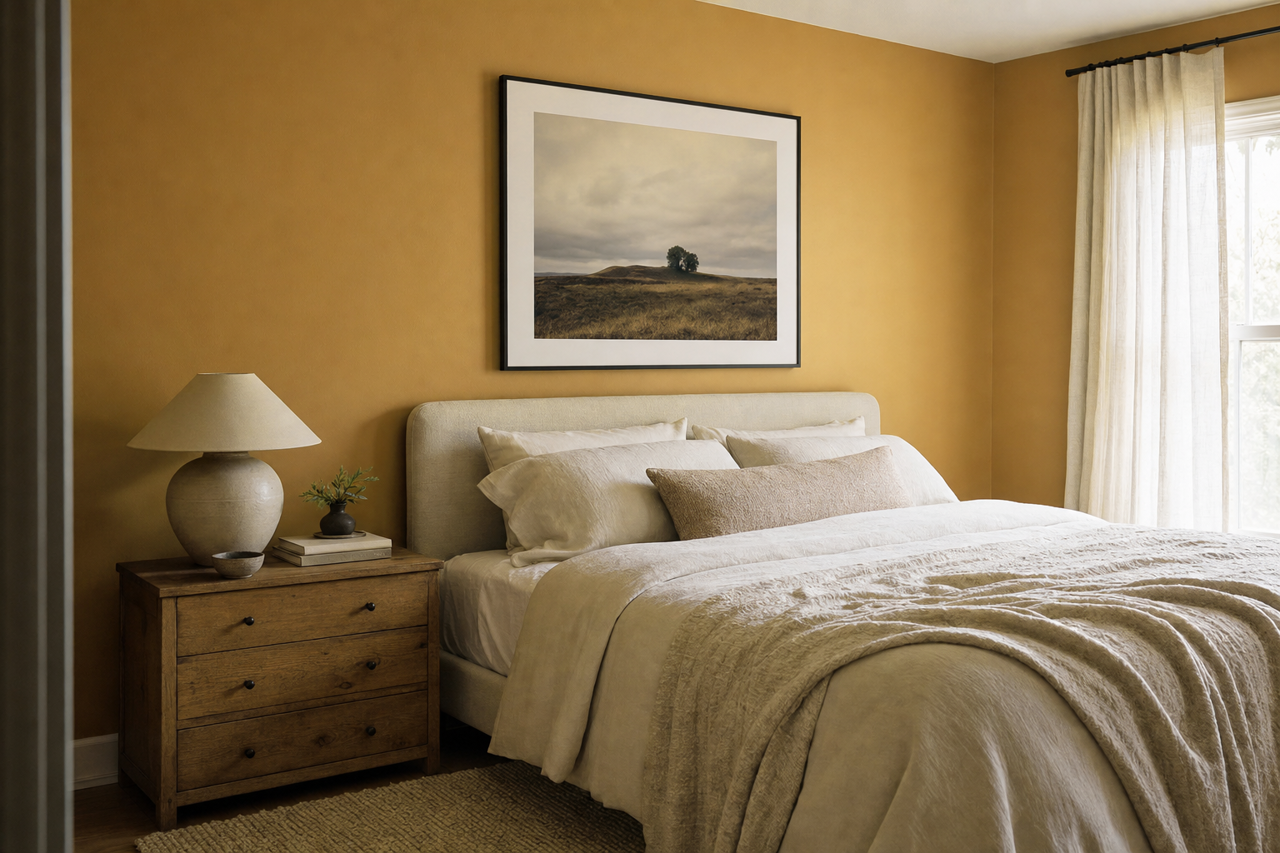 Brazen by Benjamin Moore on interiors