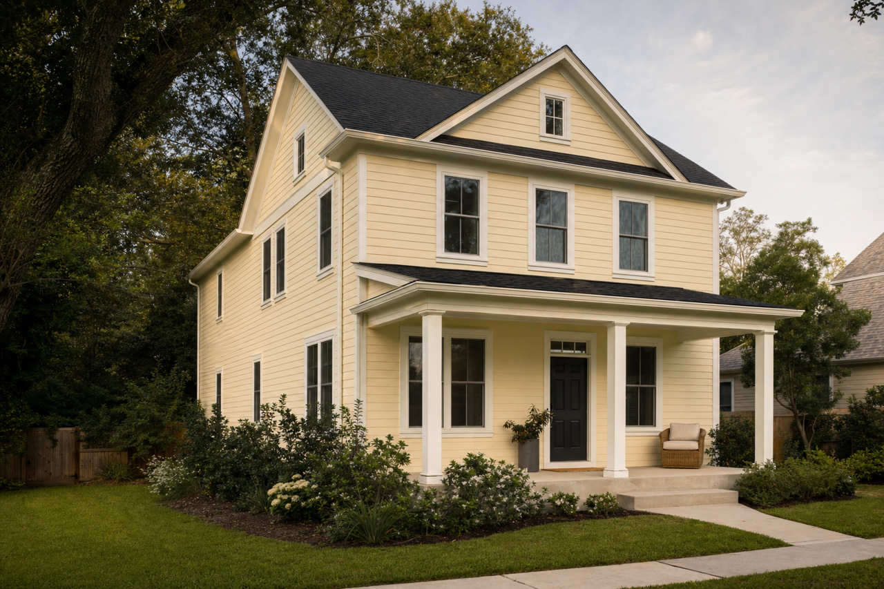 Swans by Benjamin Moore on exterior