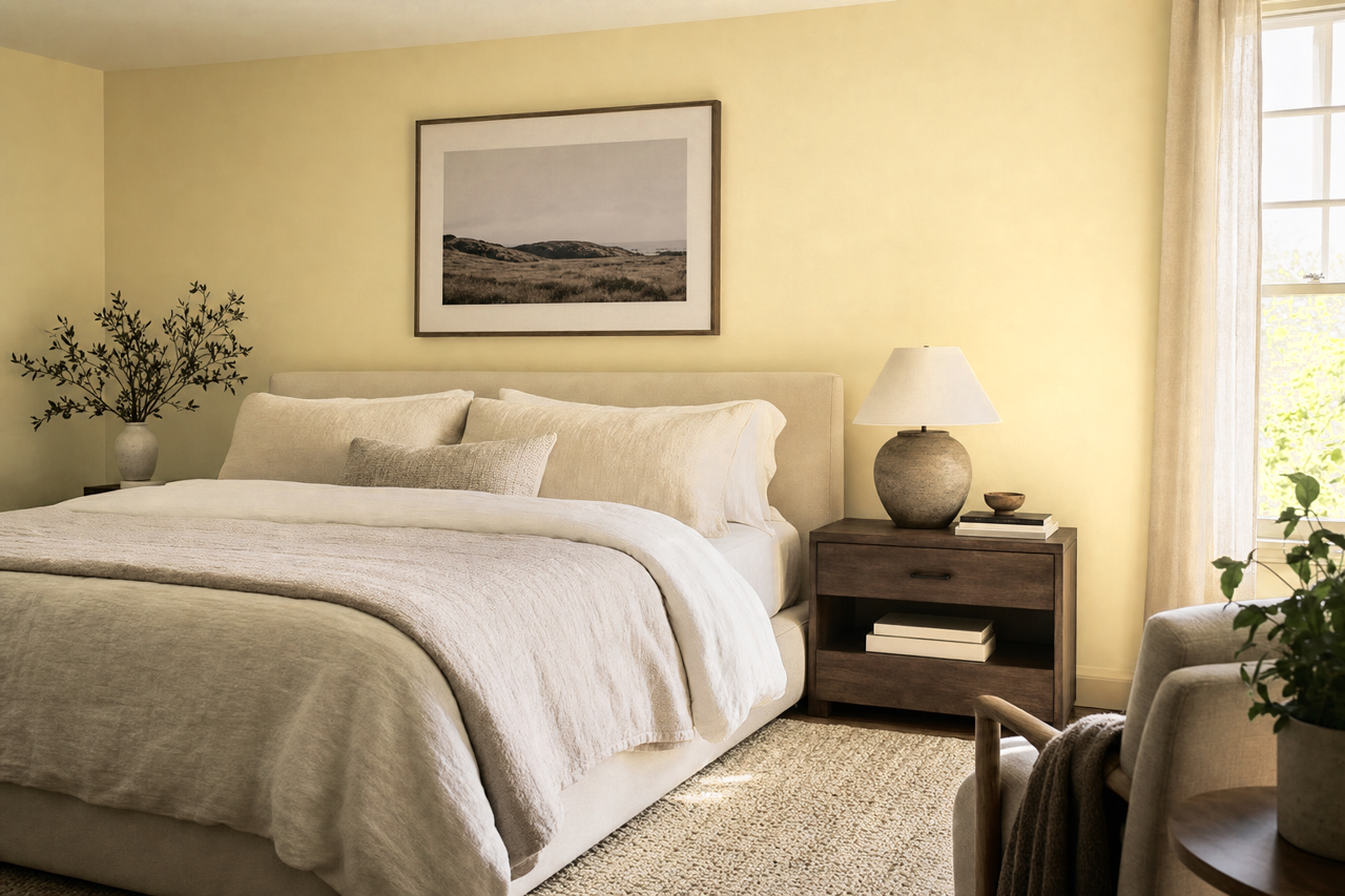 Golden Hills by Benjamin Moore on interiors