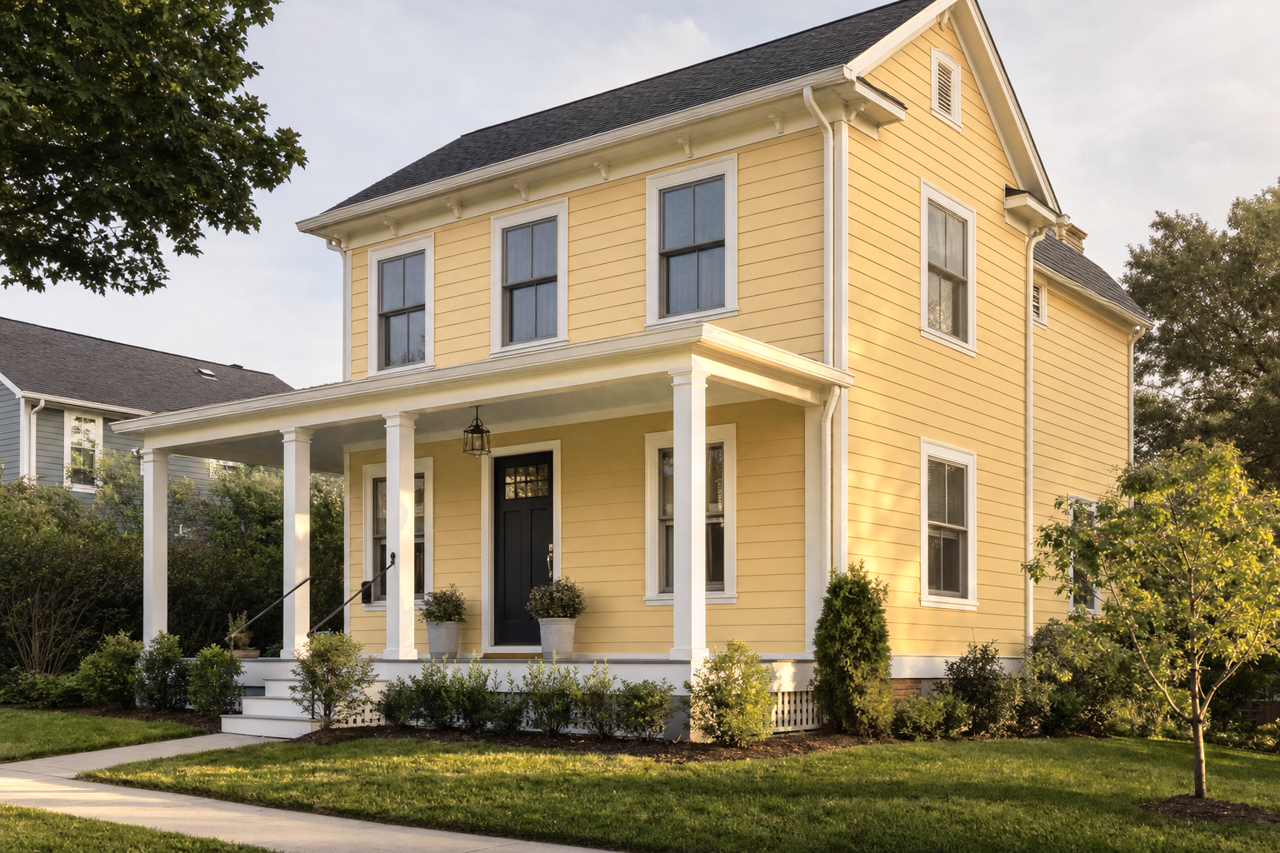 Gemstone by Benjamin Moore on exterior