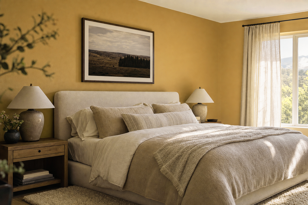 Egyptian by Benjamin Moore on interiors