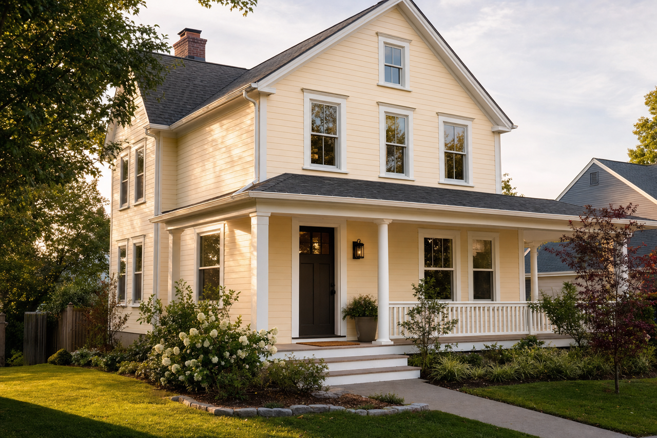 Canvas by Benjamin Moore on exterior