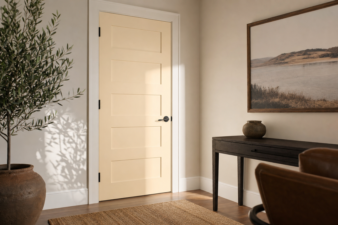 Canvas by Benjamin Moore on interior-doors