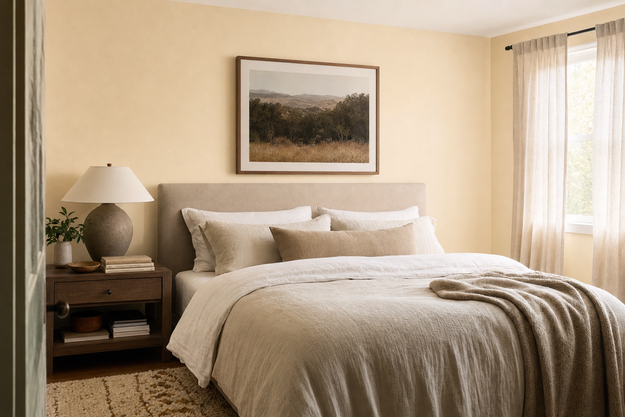 Canvas by Benjamin Moore on interiors