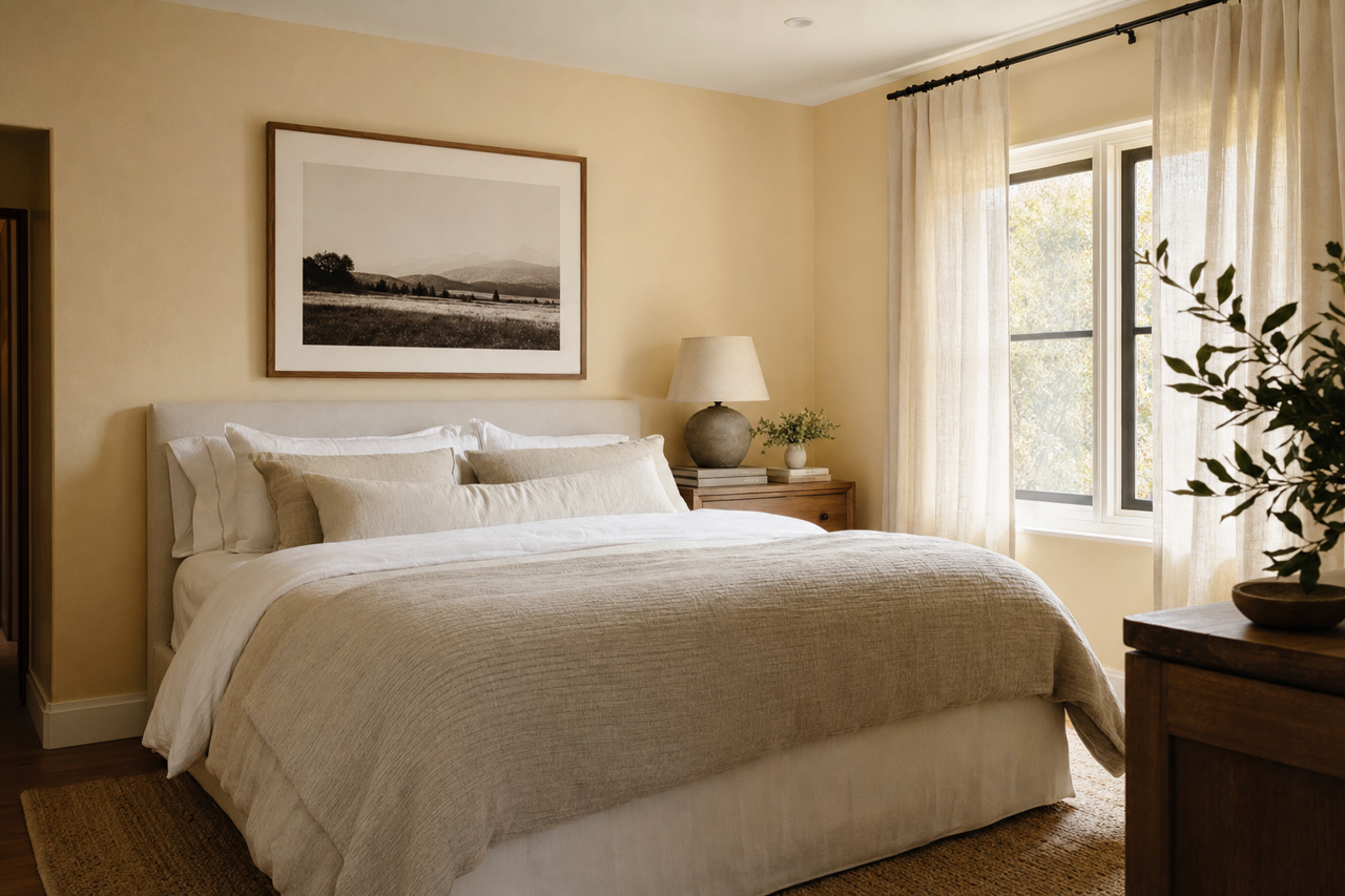 Oatmeal by Benjamin Moore on interiors