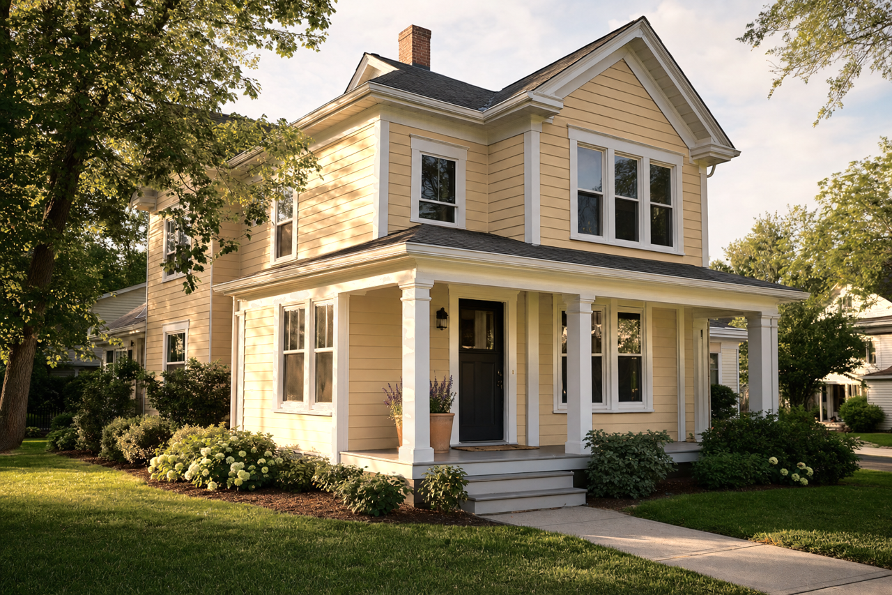 Barley by Benjamin Moore on exterior