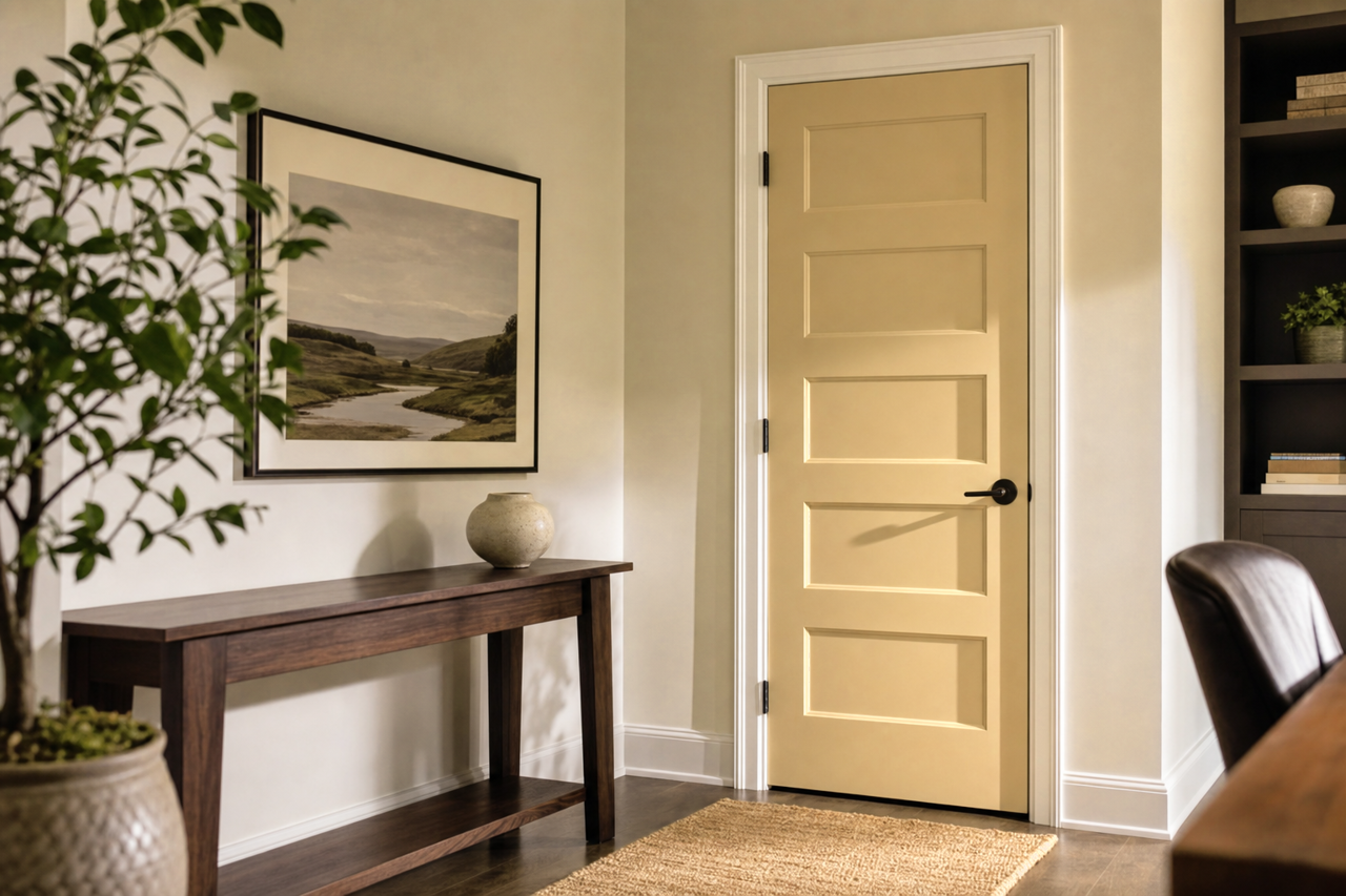 Barley by Benjamin Moore on interior-doors