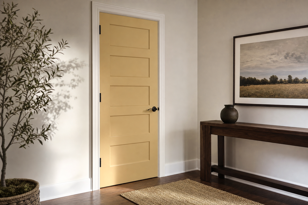 Avant by Benjamin Moore on interior-doors