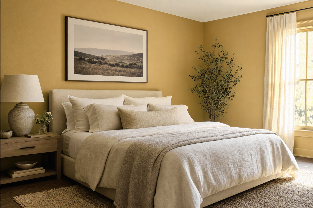 Sandalwood by Benjamin Moore on interiors