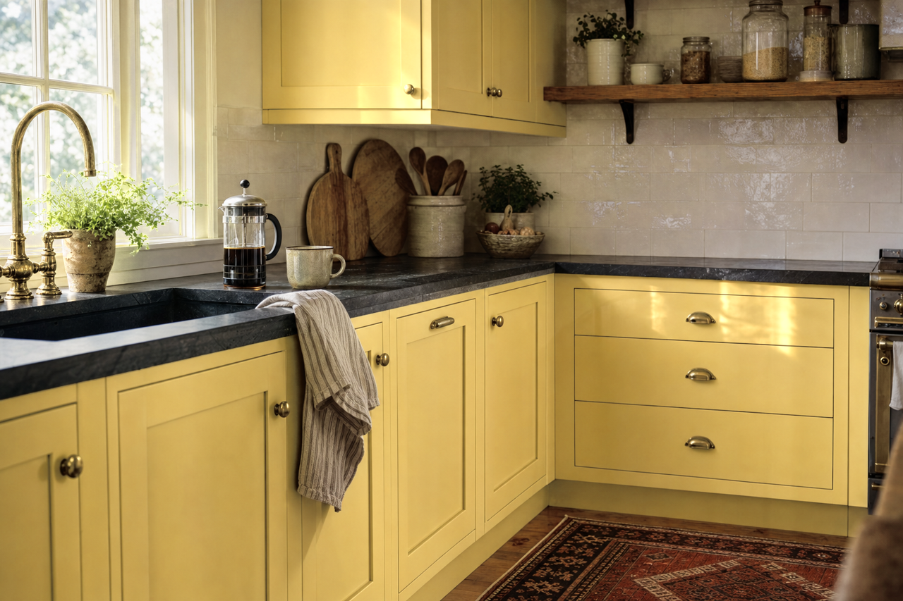 Freedom by Benjamin Moore on cabinets