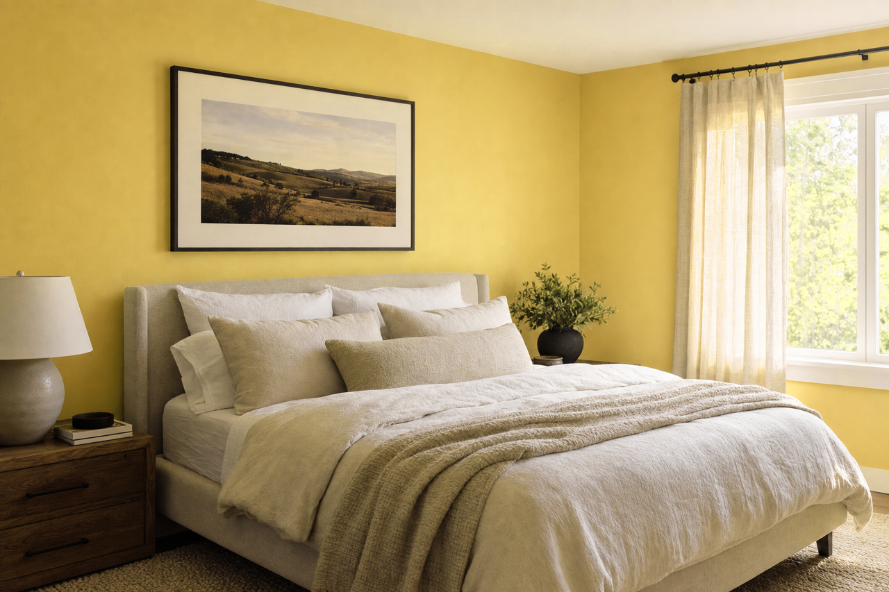 Angel's Trumpet by Benjamin Moore on interiors