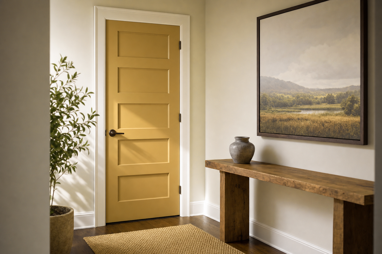 Renaissance by Benjamin Moore on interior-doors
