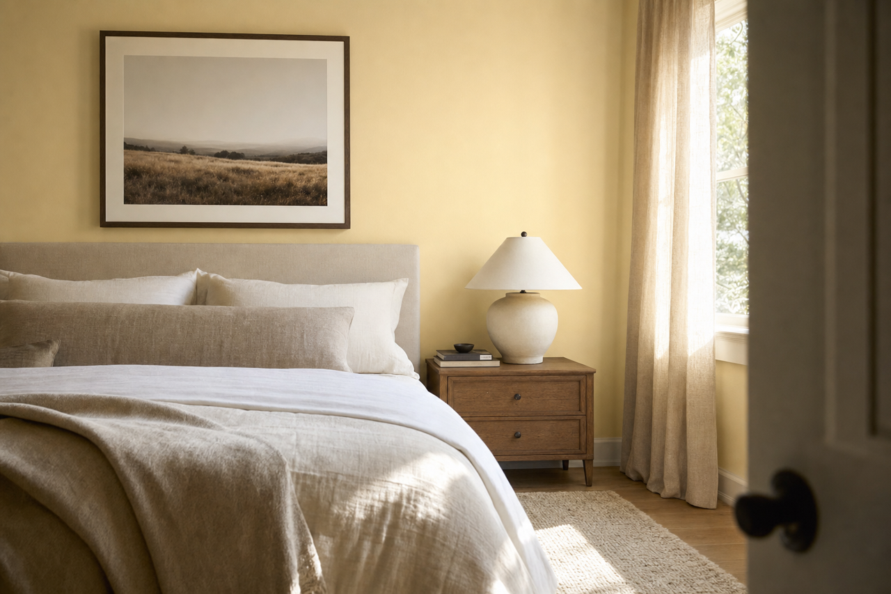 Citronée by Benjamin Moore on interiors