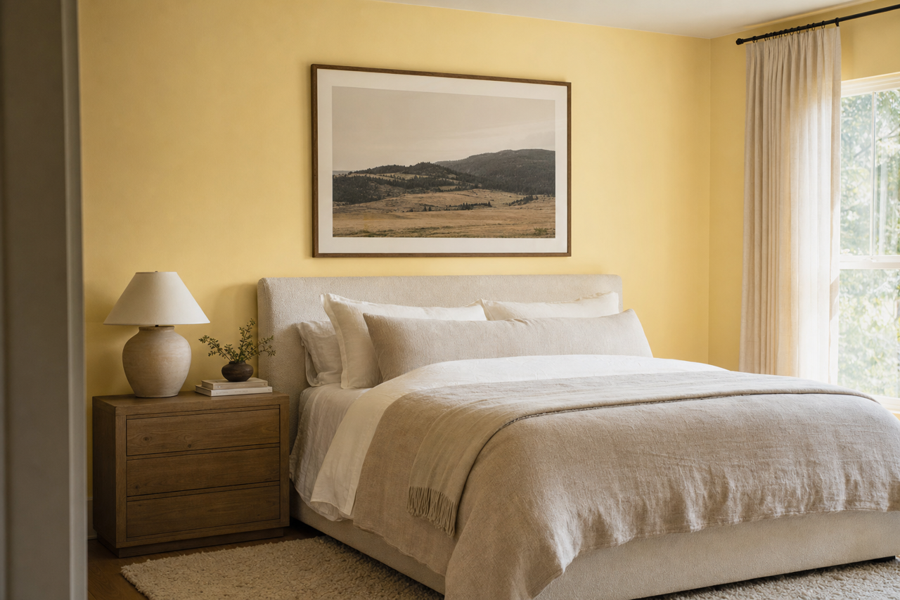 Calla by Benjamin Moore on interiors