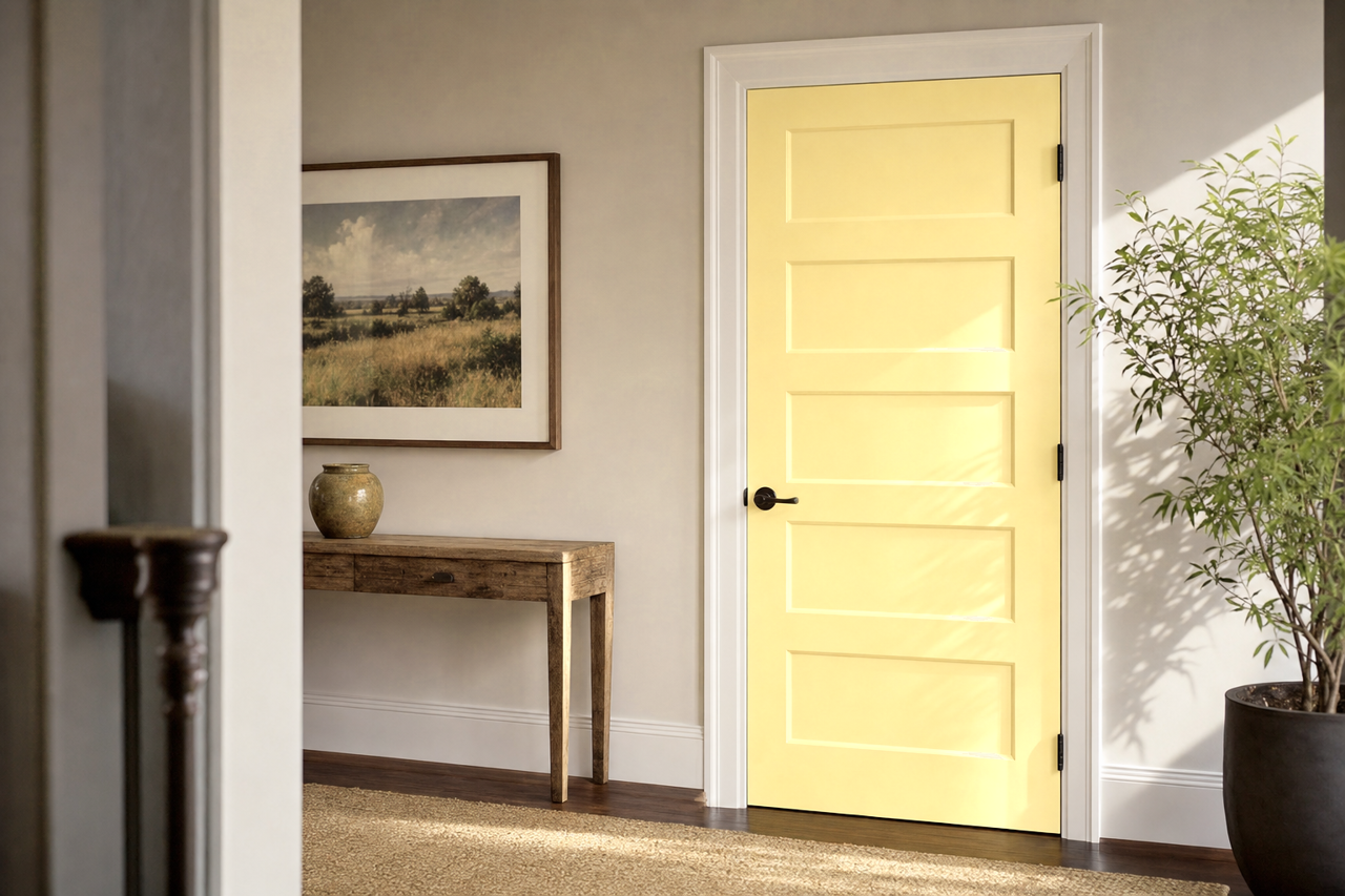Copacabana by Benjamin Moore on interior-doors