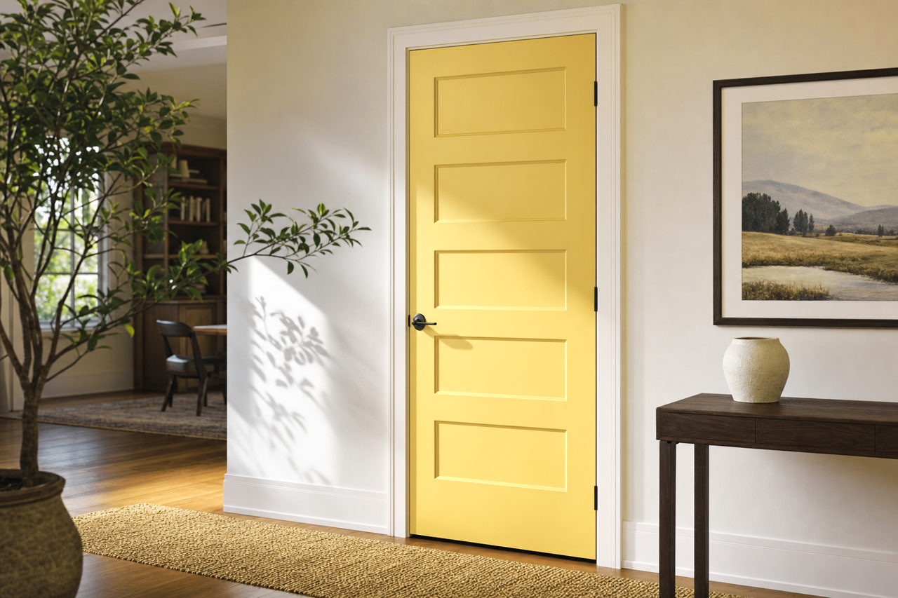Luxurious by Benjamin Moore on interior-doors