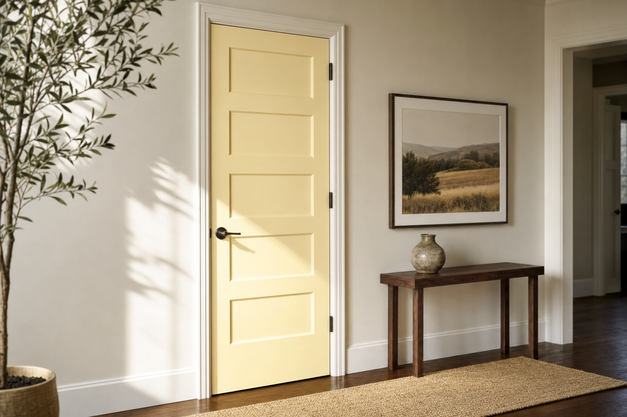 North Star by Benjamin Moore on interior-doors