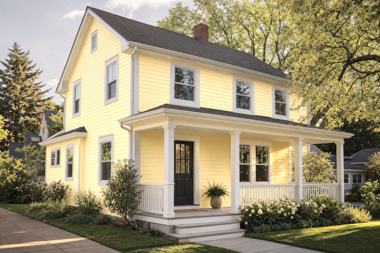 Fresh by Benjamin Moore on exterior