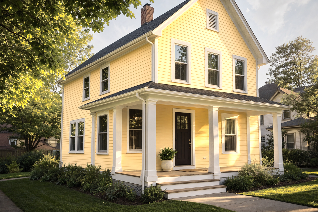 Golden Honey by Benjamin Moore on exterior