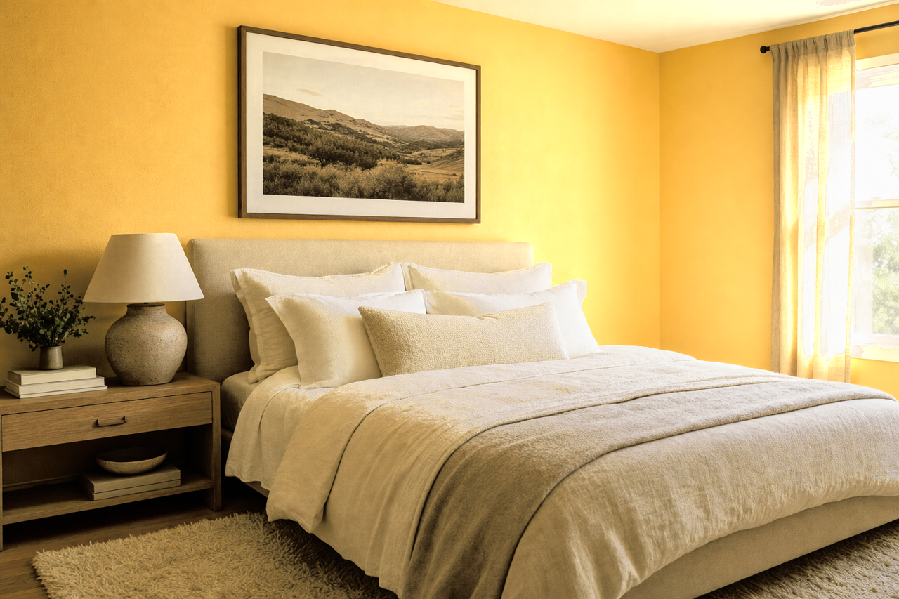 Broadway Lights by Benjamin Moore on interiors