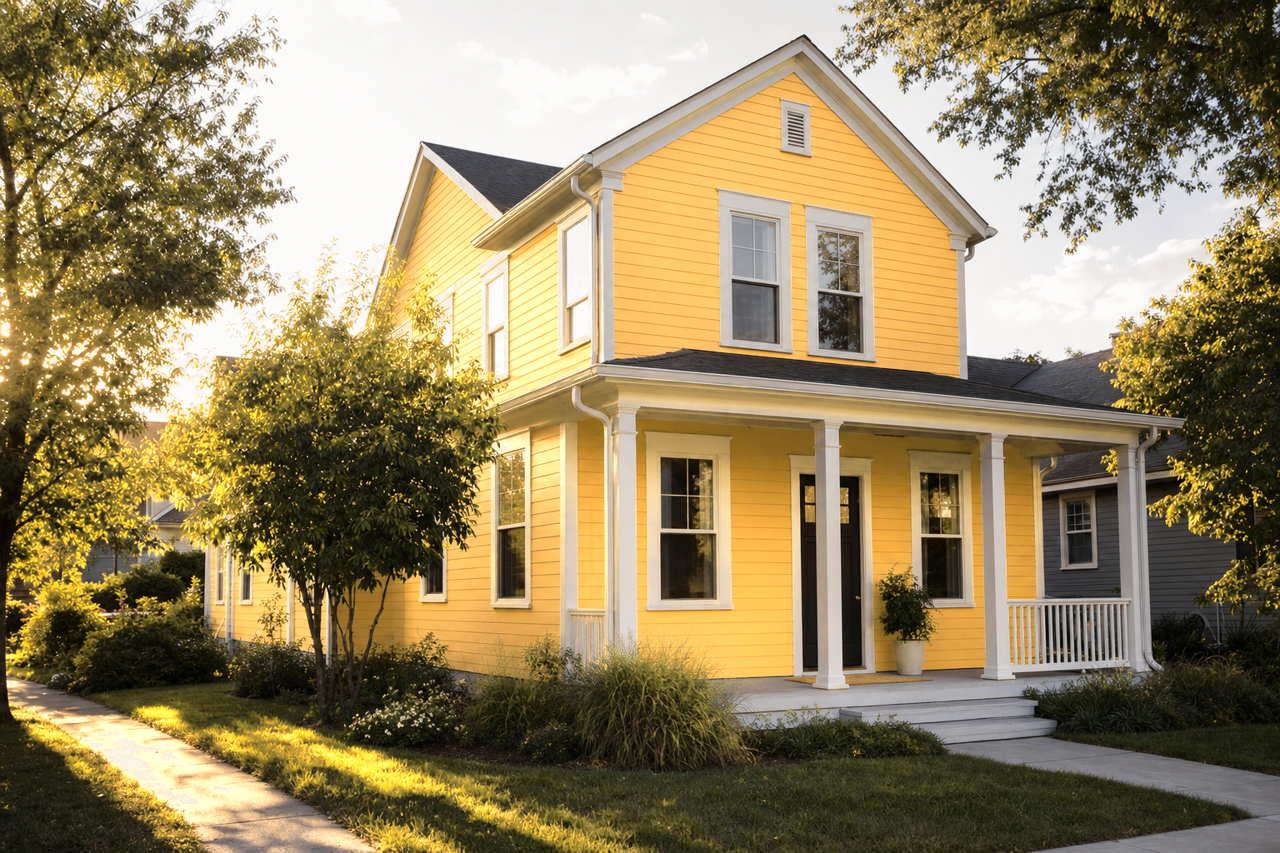 Firefly by Benjamin Moore on exterior
