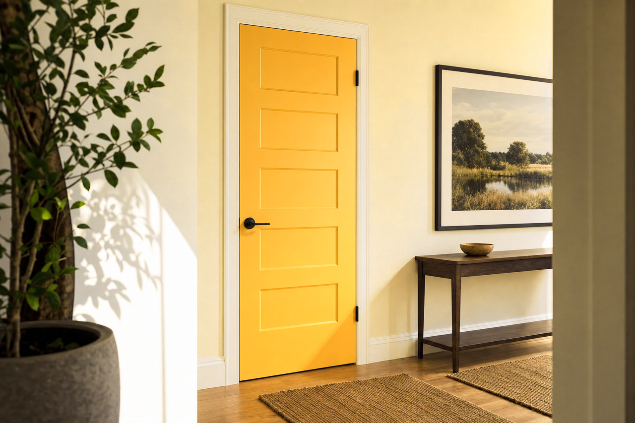 Firefly by Benjamin Moore on interior-doors