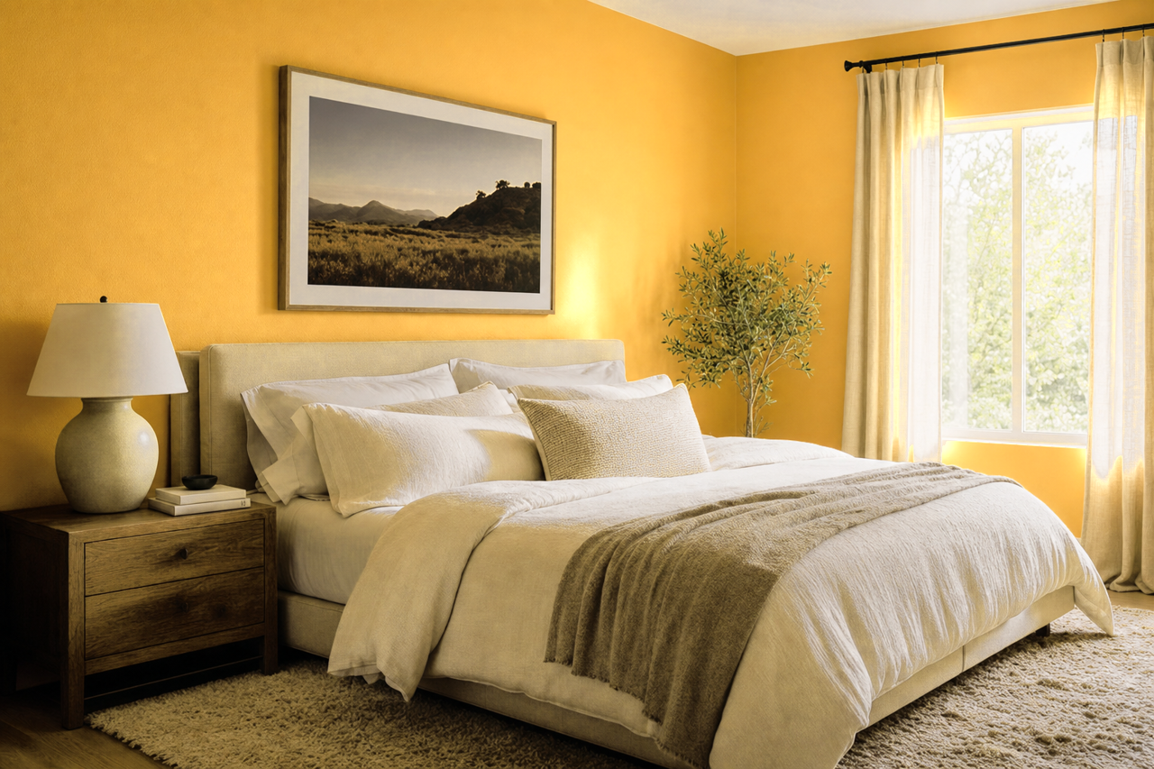 Firefly by Benjamin Moore on interiors