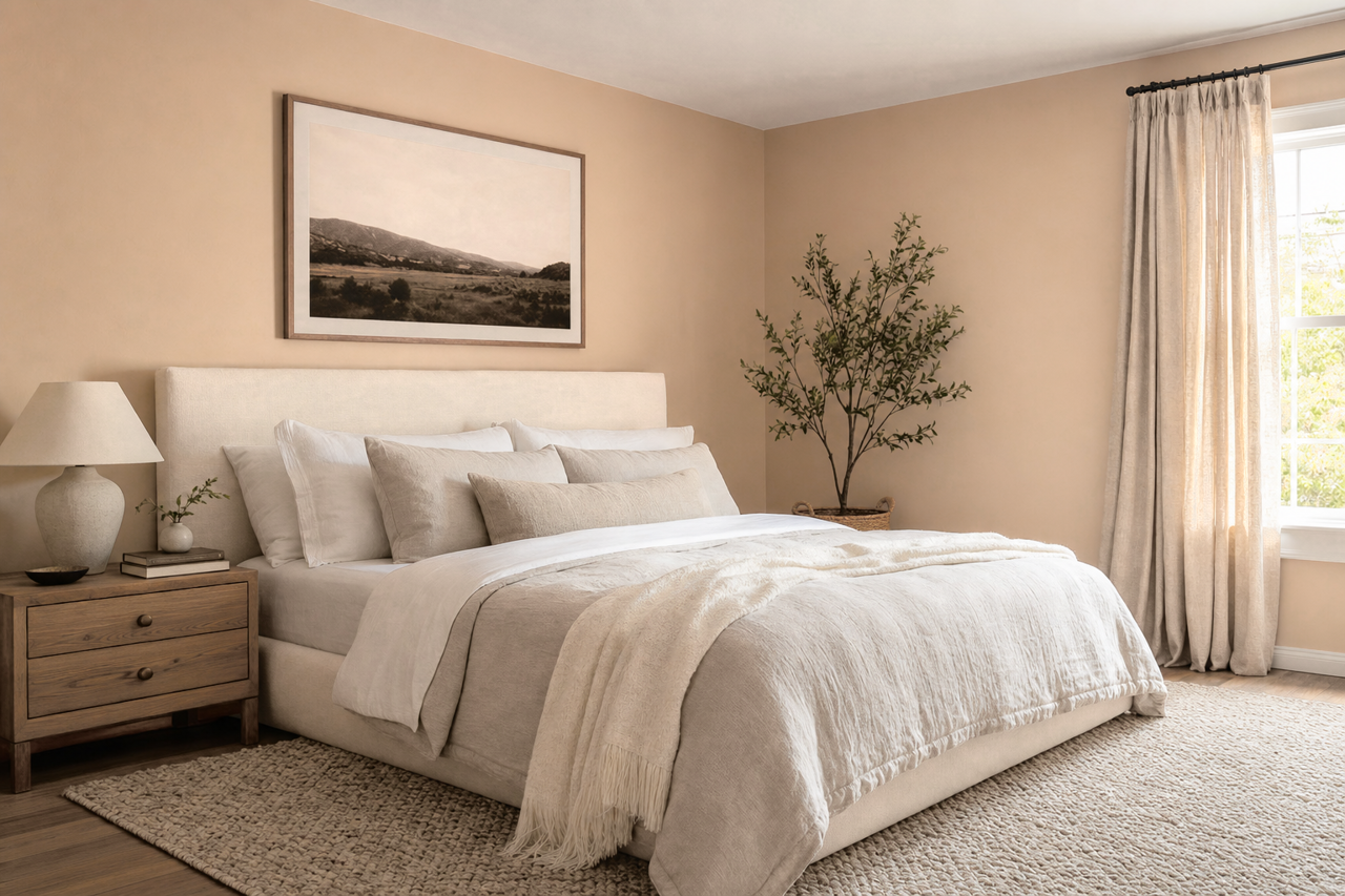Boulder Beige by Valspar on interiors
