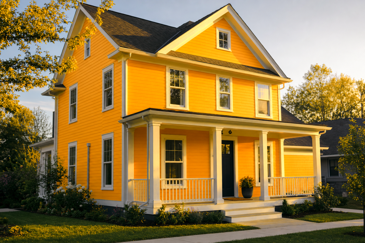 Orange Glow by Valspar on exterior