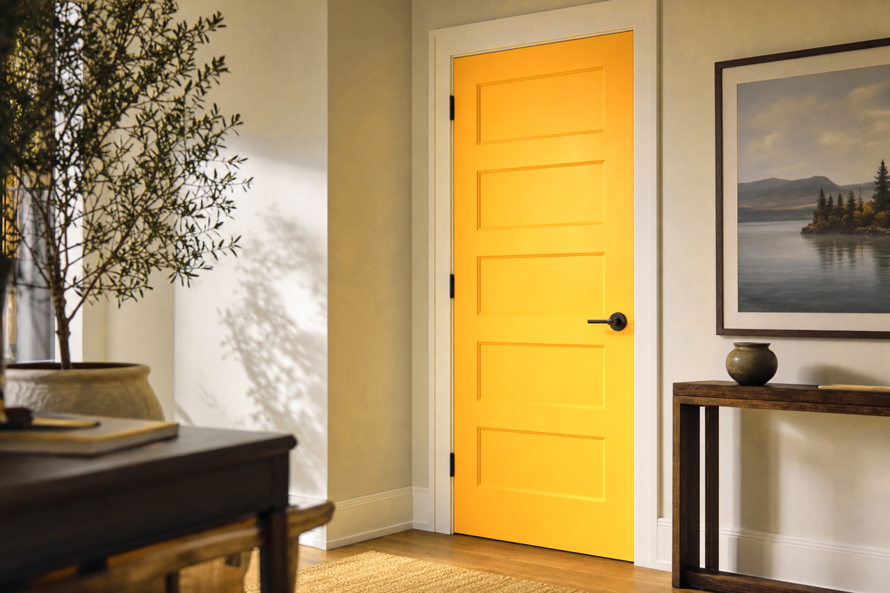 Gold Tone by Valspar on interior-doors