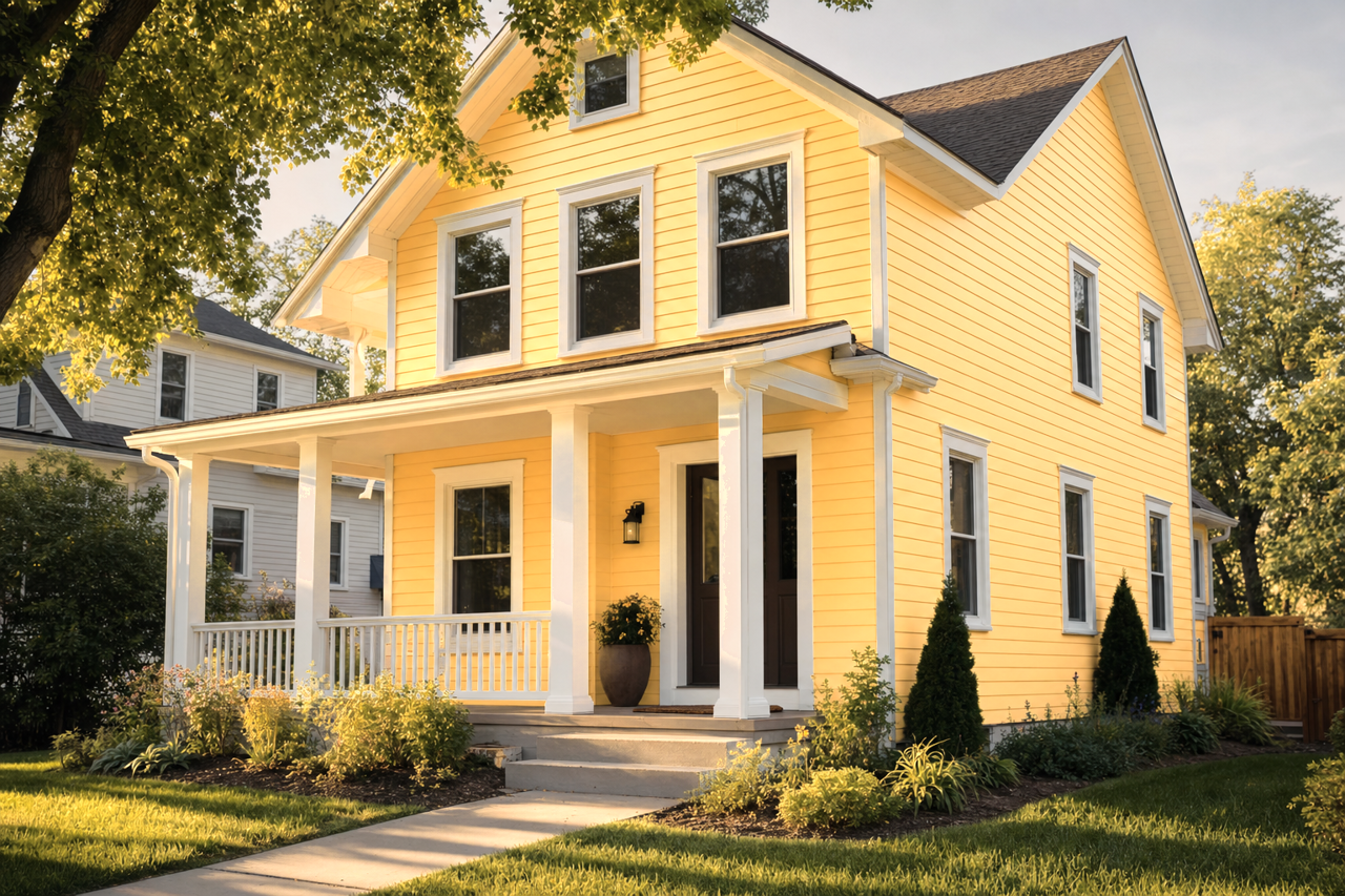 Soft Duckling by Valspar on exterior