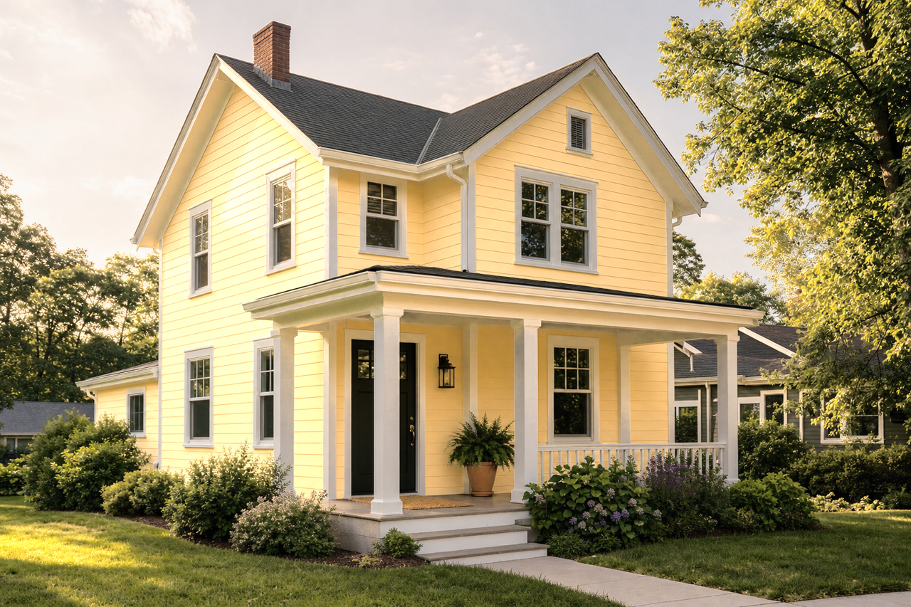 Toasted Wheat by Valspar on exterior