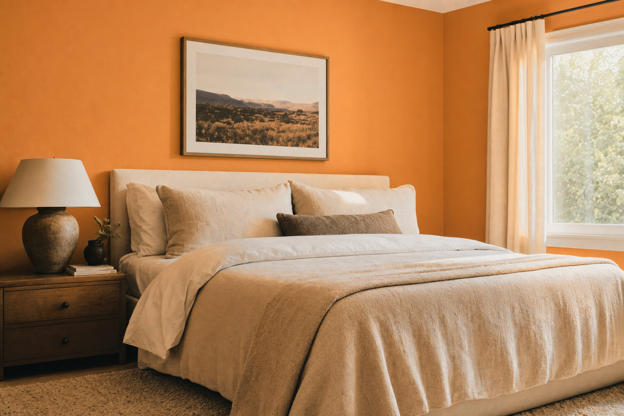 Hazelnut Coffee by Valspar on interiors