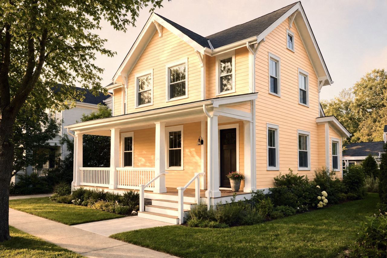 Johnny Cake by Valspar on exterior
