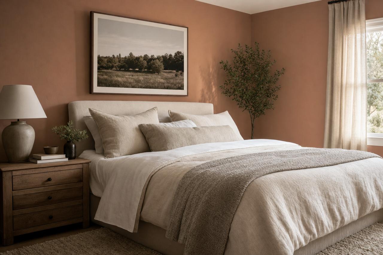 Wooden Wagon by Valspar on interiors