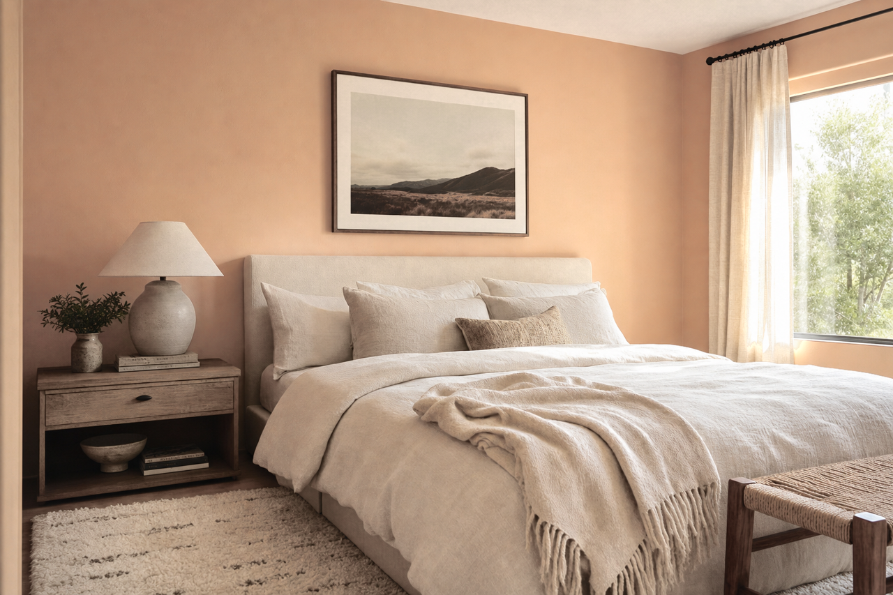 Pale Powder by Valspar on interiors