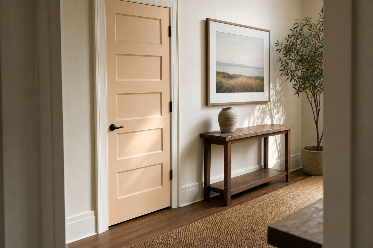New Penny by Valspar on interior-doors