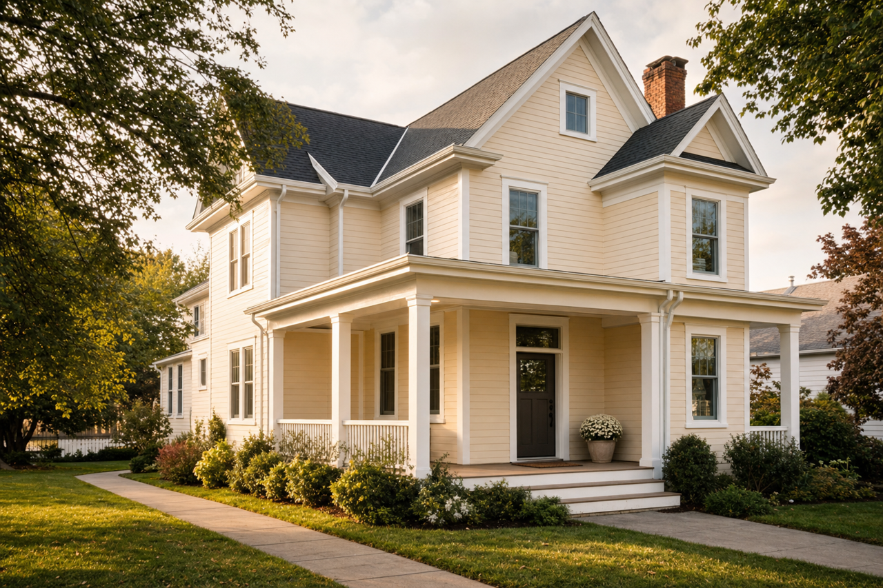 Manila Cream by Valspar on exterior