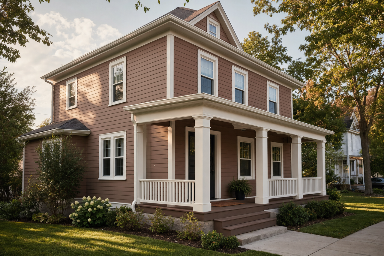 Chocolate Turtle by Valspar on exterior