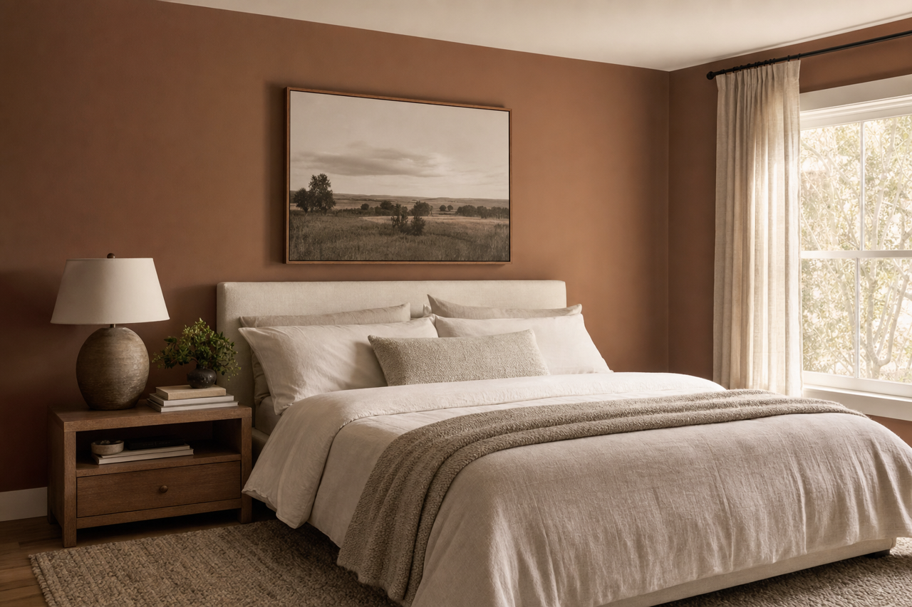 Chocolate Turtle by Valspar on interiors