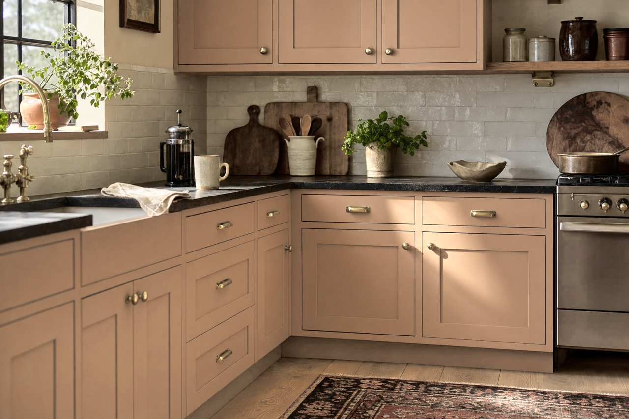 Changing Seasons by Valspar on cabinets