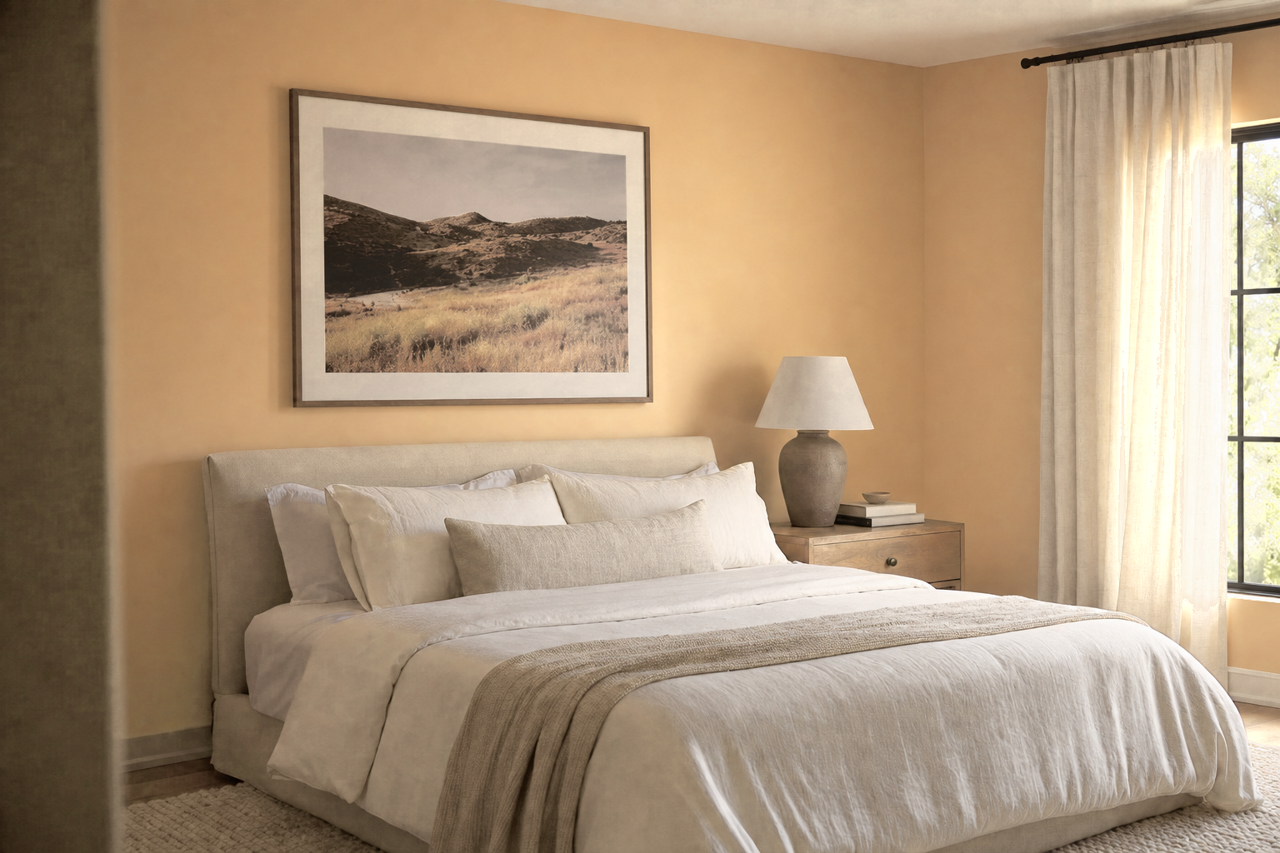 Warm Buff by Valspar on interiors