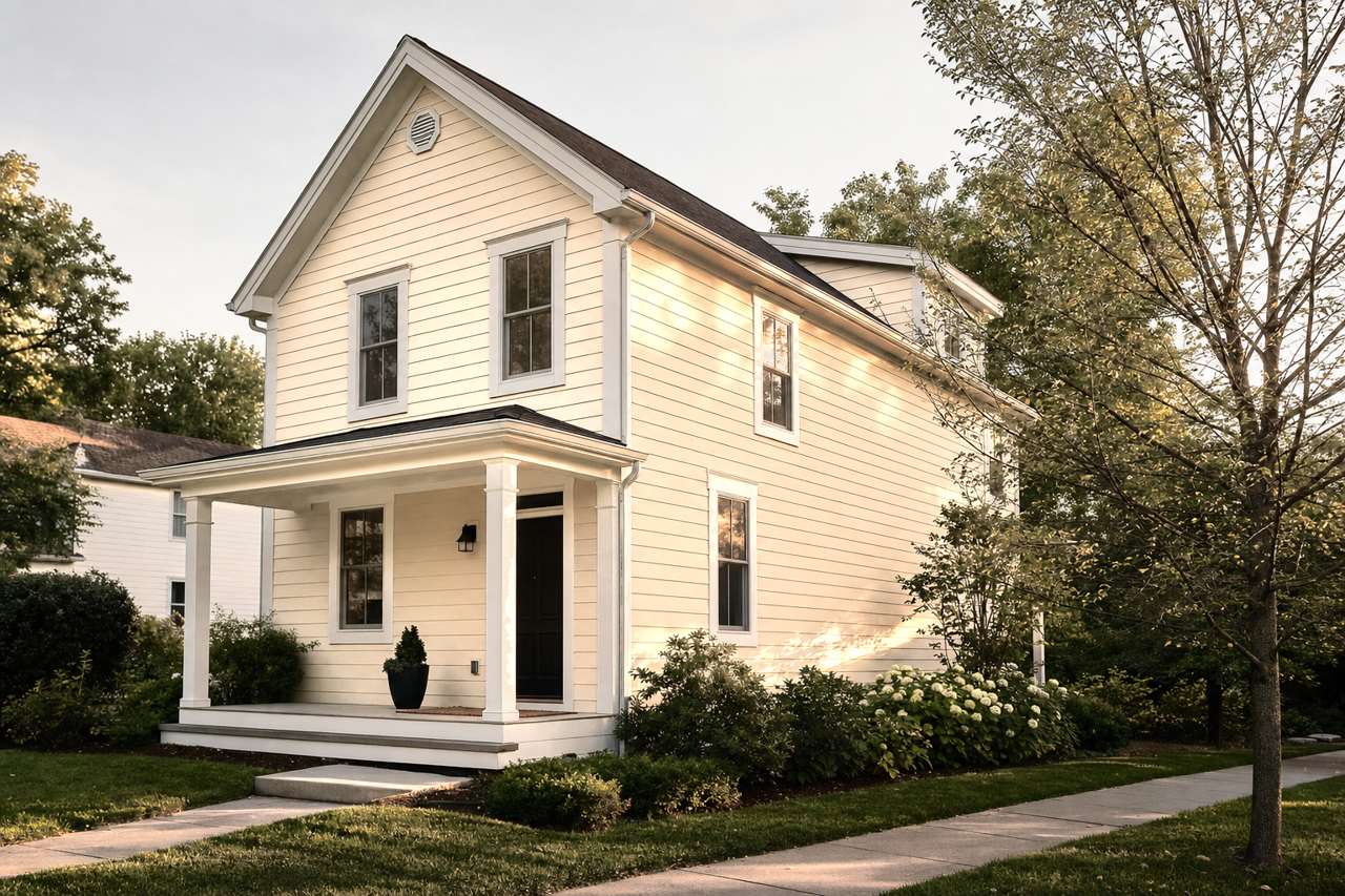 Wheat Toast by Valspar on exterior