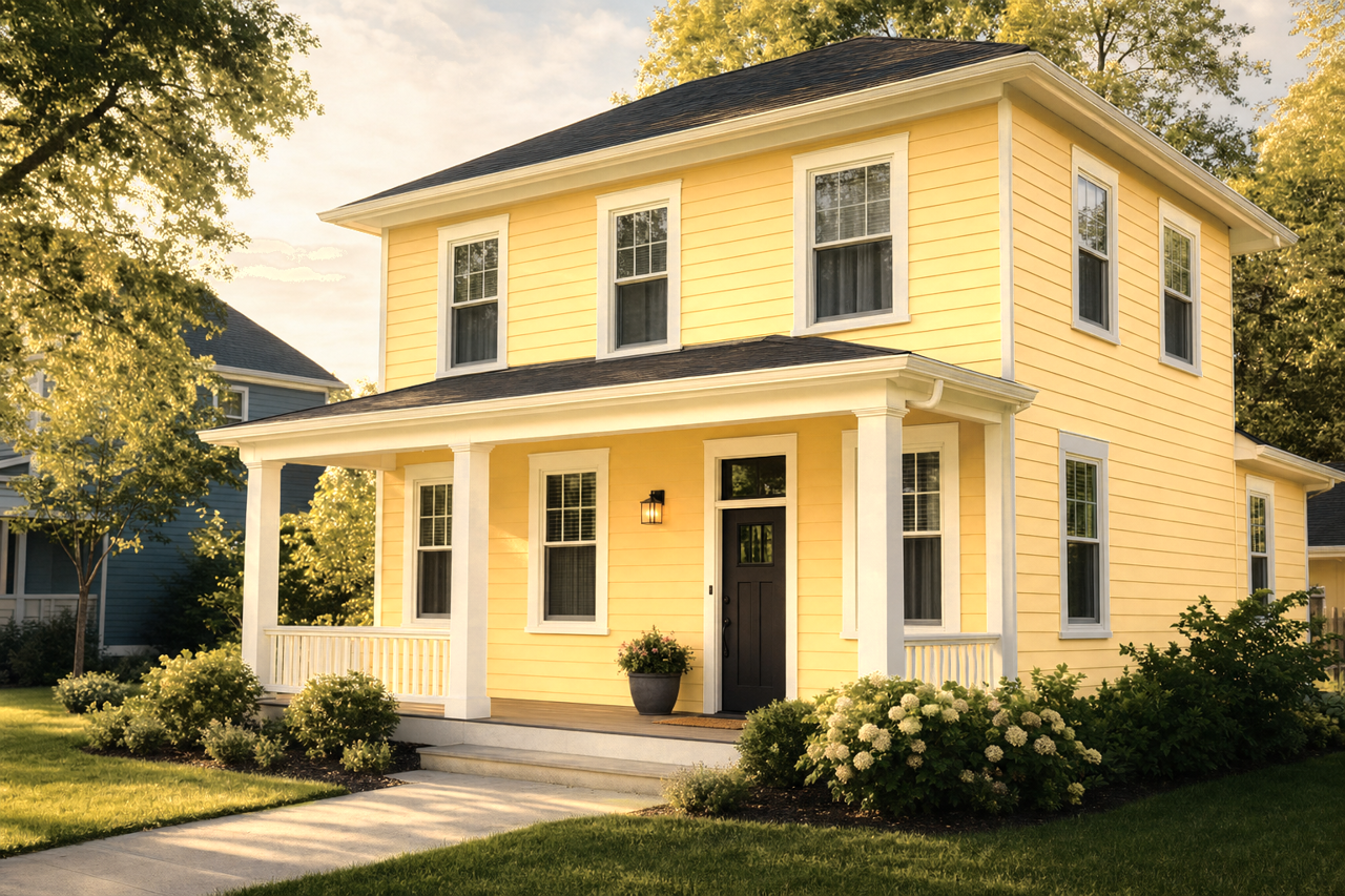 Toasted Pecan by Valspar on exterior