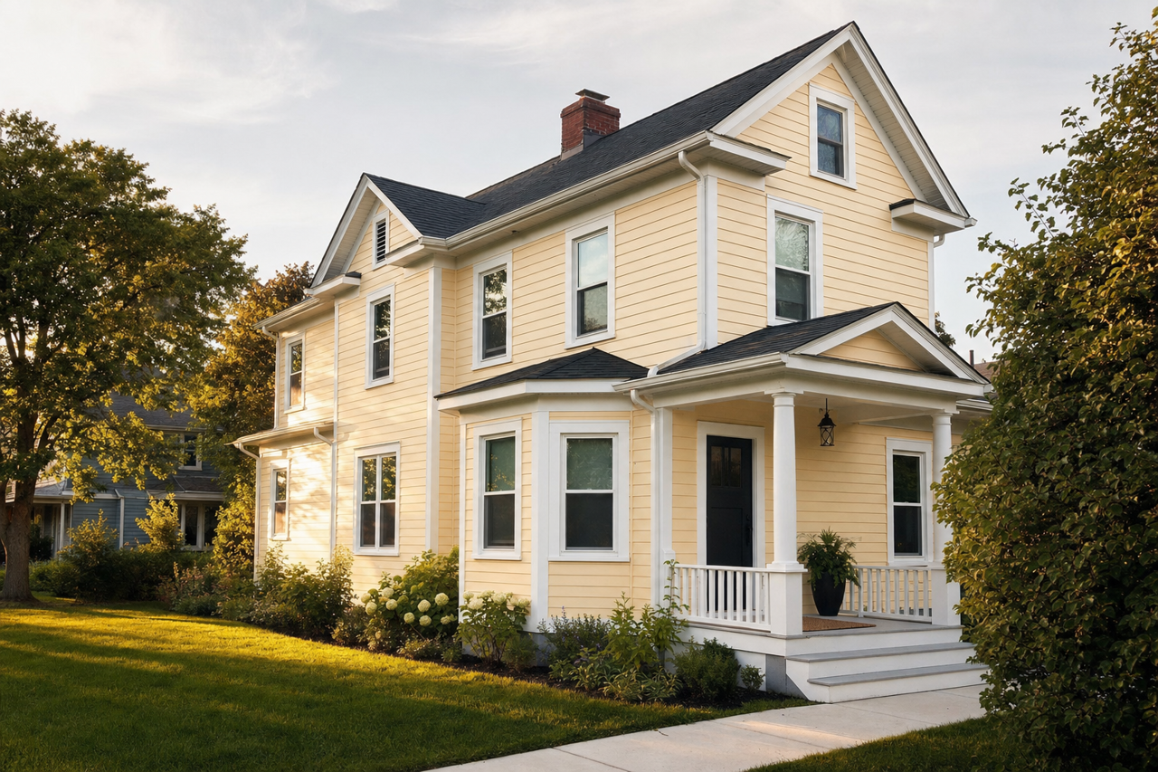 Creamy Oat by Valspar on exterior