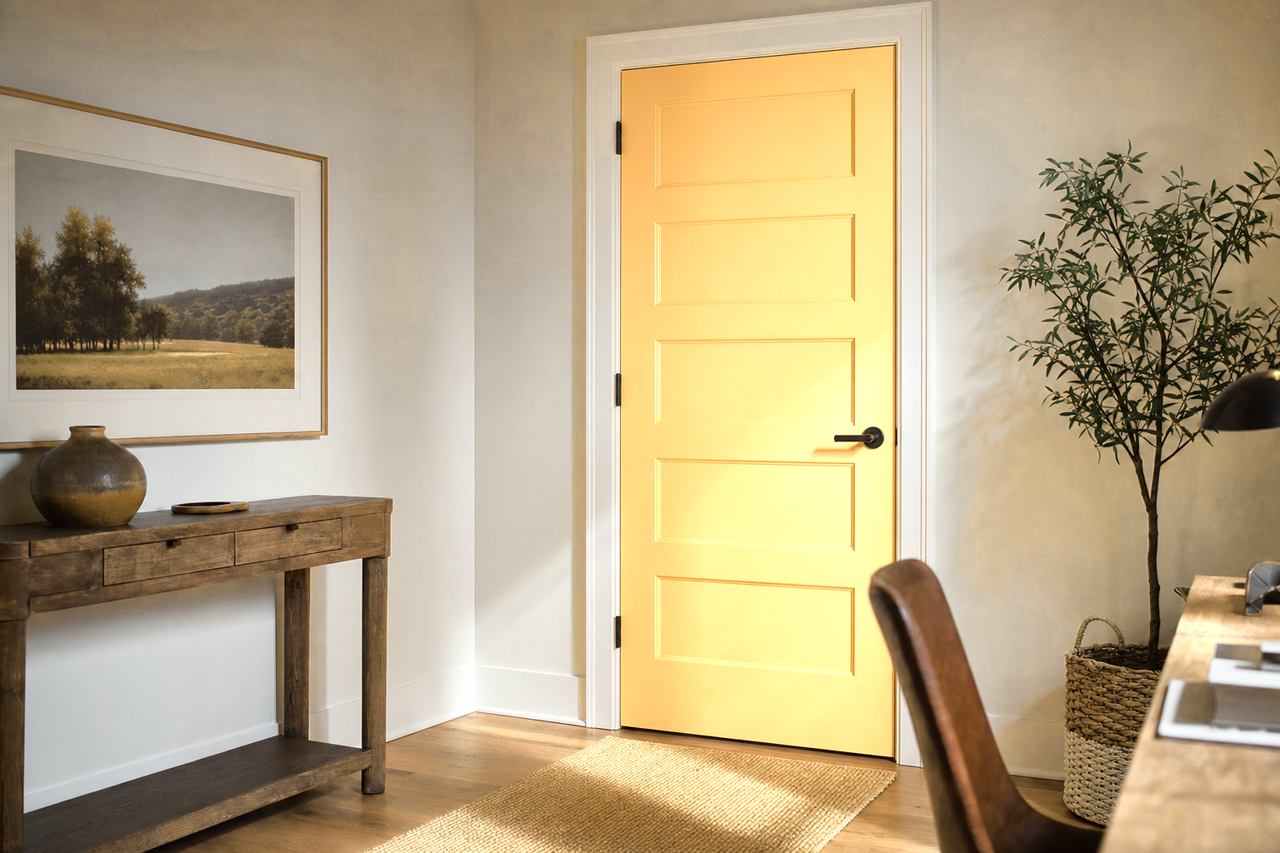 Croissant by Valspar on interior-doors