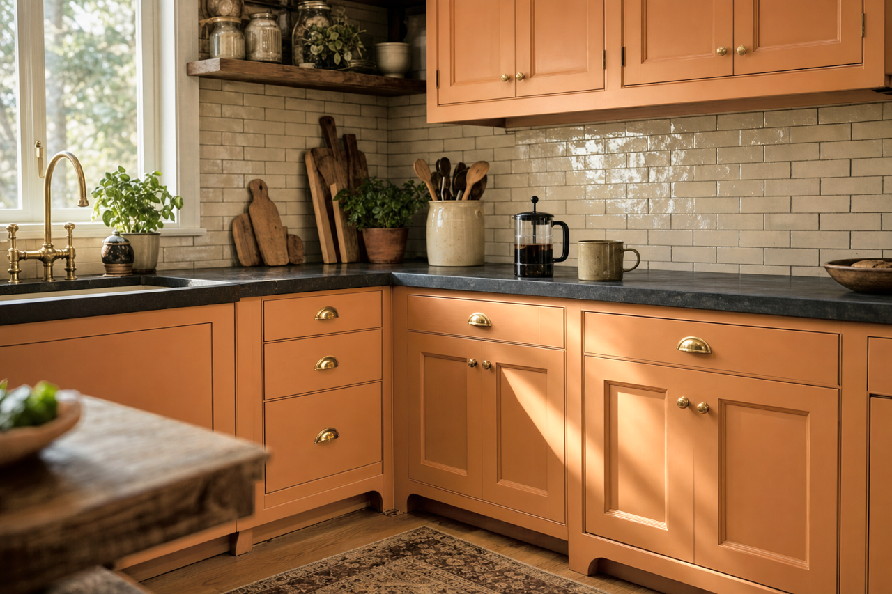 Pronghorn by Valspar on cabinets