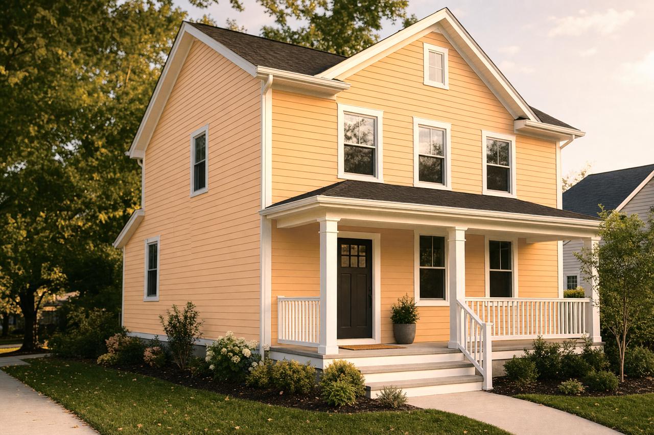Fragrant Coriander by Valspar on exterior