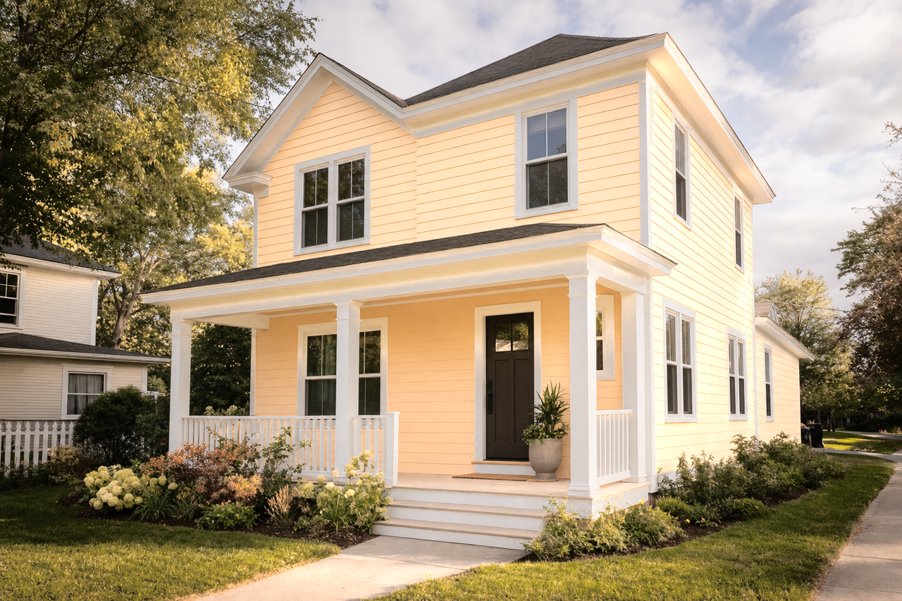 Amber Waves by Valspar on exterior
