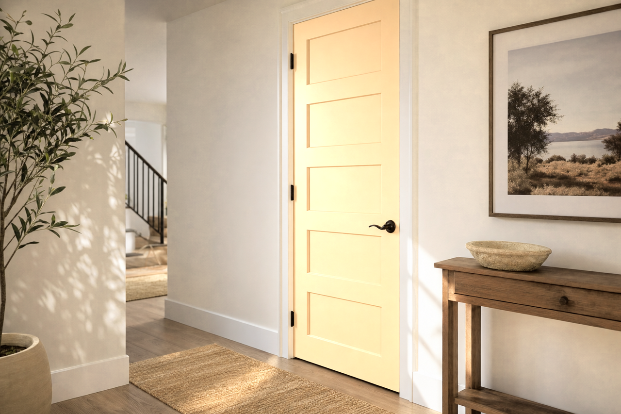 French Pastry by Valspar on interior-doors